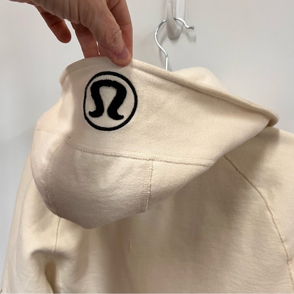 Lululemon scuba ghost nesting bird scribble full-zip hoodie size 8 - Picture 9 of 14